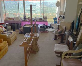 You can see more of the household furniture and furnishings in this photo.