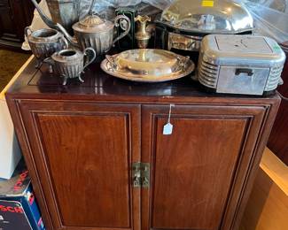 If I'm not mistaken, there's a chaffing dish in the back right, behind the vintage Breakfaster.  Or maybe you like the coffee and tea set?