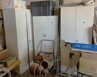 Now we get to some of the items in the garage.  These cabinets can hold a lot of equipment or supplies.