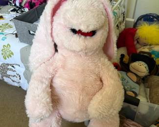 Easter Bunny Rabbit Puppet. Not scary at all.