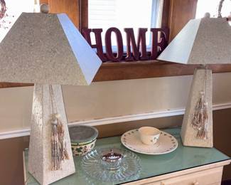 Resin Lamps With Tassels!