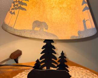 Rustic Bear Lamp!