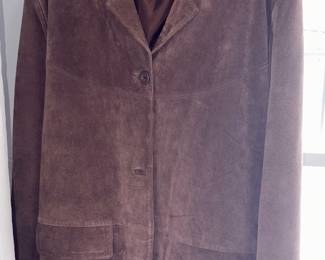 Jessica Holbrook Women's Large 100% Suede Leather Jacket!