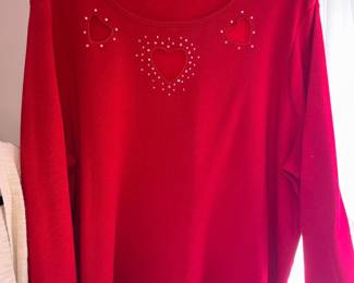 VTG Quacker Factory Red Sweater!