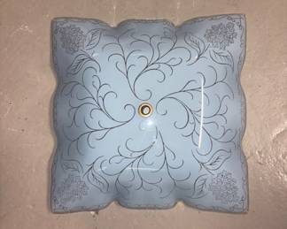 VTG Frosted Glass Ceiling Light Fixture!