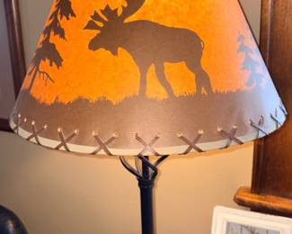 Rustic Moose Lamp!