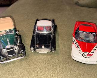 New Ray Chevy 1998 Corvette 1:36,  National Motor Museum Mint 1932 Ford Convertible Sedan 1:36, Sunnyside Superior 1957 Corvette #SS5709!