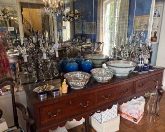 Secrets, silver overlay, antique lusters