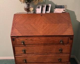 Antique desk , vintage painted mirror 🪞 