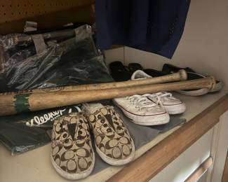 Collectible, bats, namebrand shoes