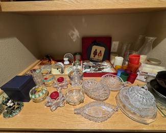 Vintage Crystal , bar set