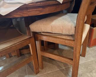 Small oak table & chairs 