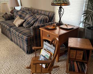 Child rocket, oak side table 