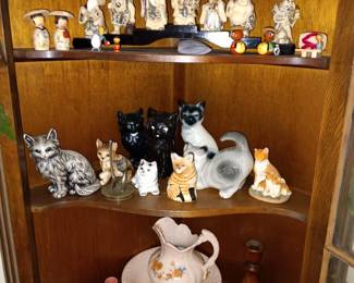 Cat What Nots; Asian Figures