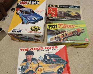 Vintage unbuilt Models in Original Boxes