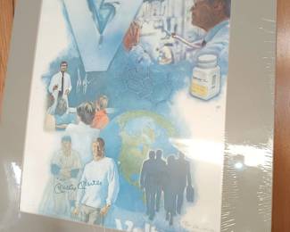 Voltaren Print Signed By Mickey Mantle