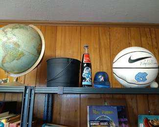 UNC Memorabilia: Coke Bottle 1982 National Championship, Roy Williams Signed Ball