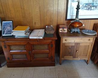 Washstand, Lamp, Etc