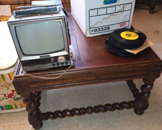 Sony Portable TV; Coffee Table that matches the end tables