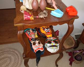 Pair of Wood Side Tables