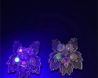 uranimum clip on earrnings