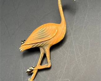 Flamingo brooch