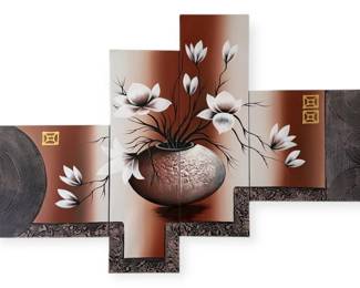 Wieco 4Piece Oil Painting on Canvas