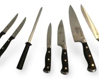 Sabatier Kitchen  Steak Knives w Sharpener