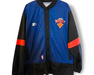 Vintage New York Knicks NBA Starter Warmup Jacket Mens Size XXL