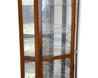 Lighted Corner Curio Cabinet