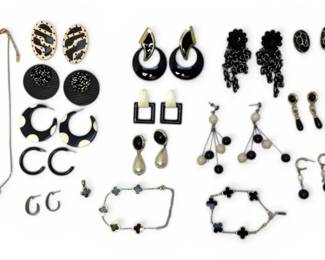 Black, Gold,  IvoryToned Costume Jewelry