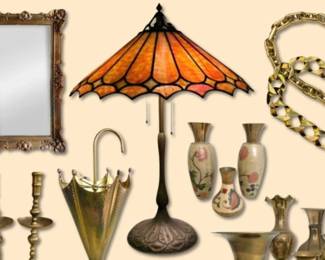 Gold, Brass, & Uranium Glass - Online Auction | PICKUP: Monday, Mar 30th in Huber Heights, OH
