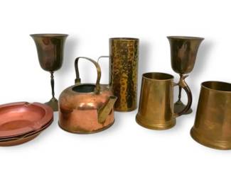 Brass Cups, Copper Kettle,  More