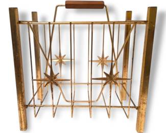 MCM Atomic Starburst Magazine Rack