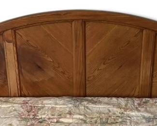 KingSized Bed with Wooden Headboard  Bed Frame Mattress Optional