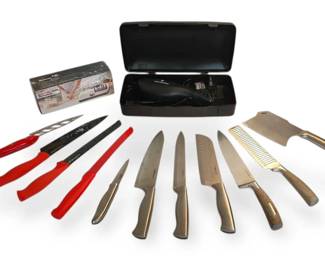Kitchen Knives, Electric Slicer,  Electric Sharpener