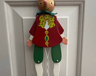 Vintage Sevi Italy Wooden Pinocchio Jumping Jack