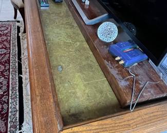 Pulaski Keepsake Collection Oak Wood Bar with Lion Heads