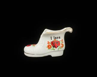 I Love NY Ceramic Boot Souvenir