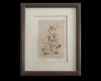 Framed Pressed Wildflowers Art