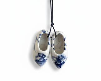 Delft Blue Miniature Clogs Ornament
