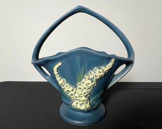 Roseville Pottery Foxglove Basket