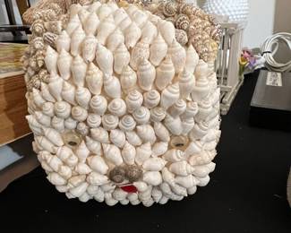 Seashell Covered Piggy Bank