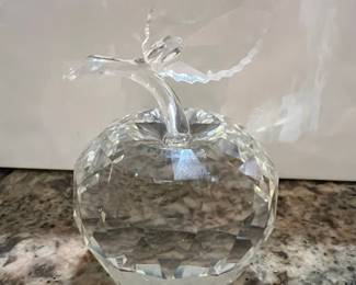 Swarovski Crystal Apple Figurine