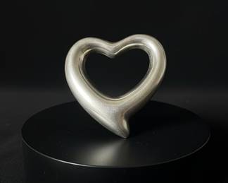 Sterling Silver Open Heart Pendant