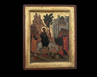Byzantine Icon of the Entry into Jerusalem