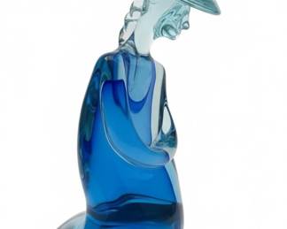 Archimede Seguso Murano Glass Chinese Figurine