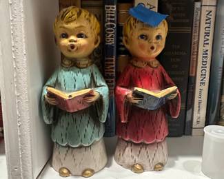 Vintage Ceramic Choir Boys Figurines - Made in Japan