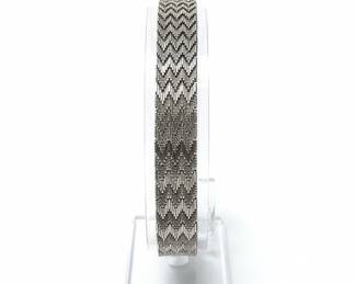 Vintage Sterling Silver Woven Bracelet TJ19 MEX 925