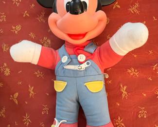 Vintage Mattel Mickey Mouse "Learn To Dress Me" Plush Toy
